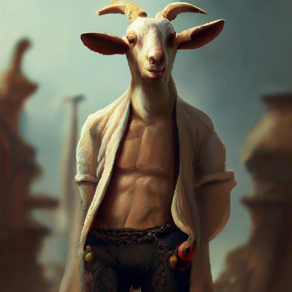 Goat in underwear