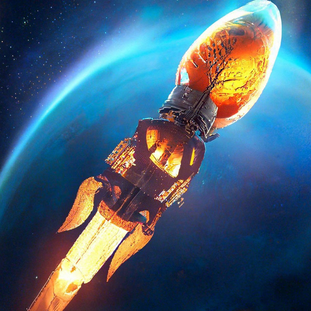 «Ракета - лампочка» — создано в Шедевруме