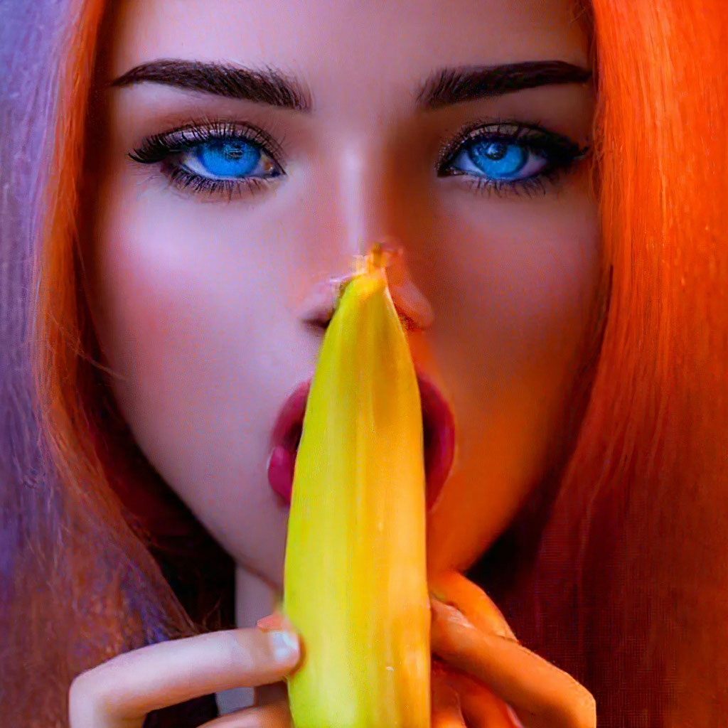 Девушка с бананом секс (48 фото)