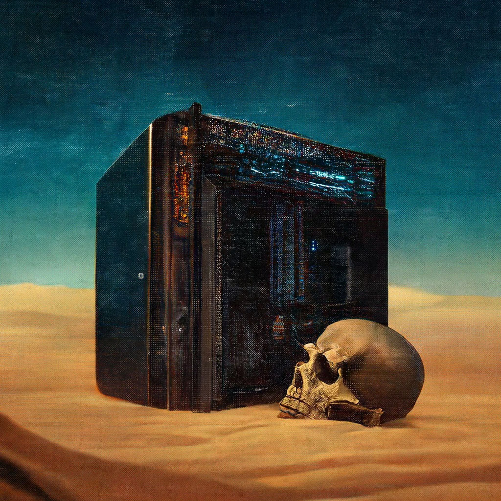 «Компьютер старый системный блок на …» — создано в Шедевруме