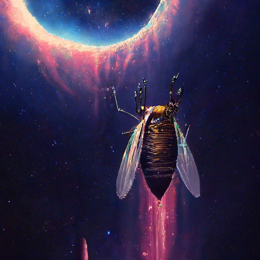 «Японская цикада в стратосфере рядом …» — создано в Шедевруме