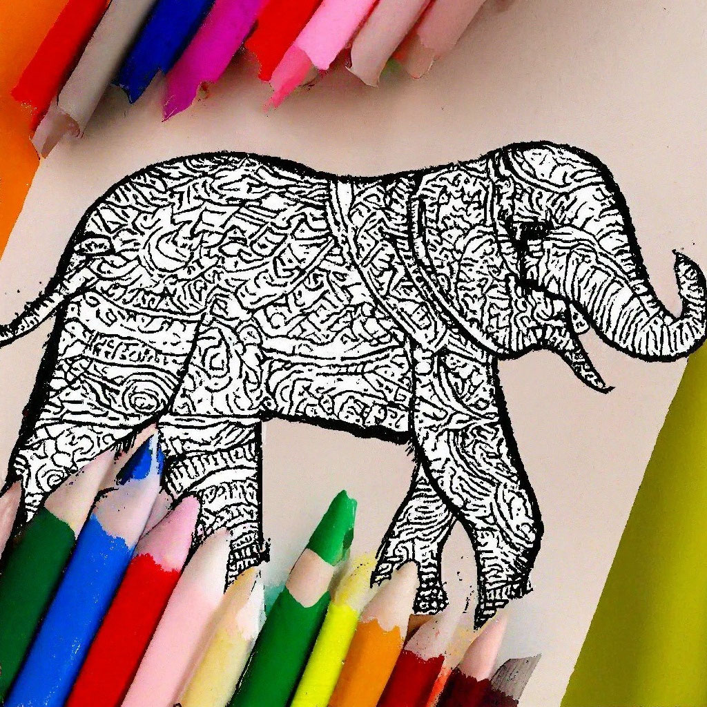 Раскраски слоны