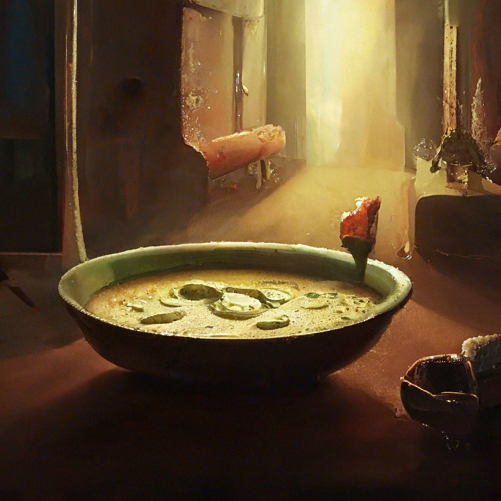 Суп в пустой комнате» — создано в Шедевруме