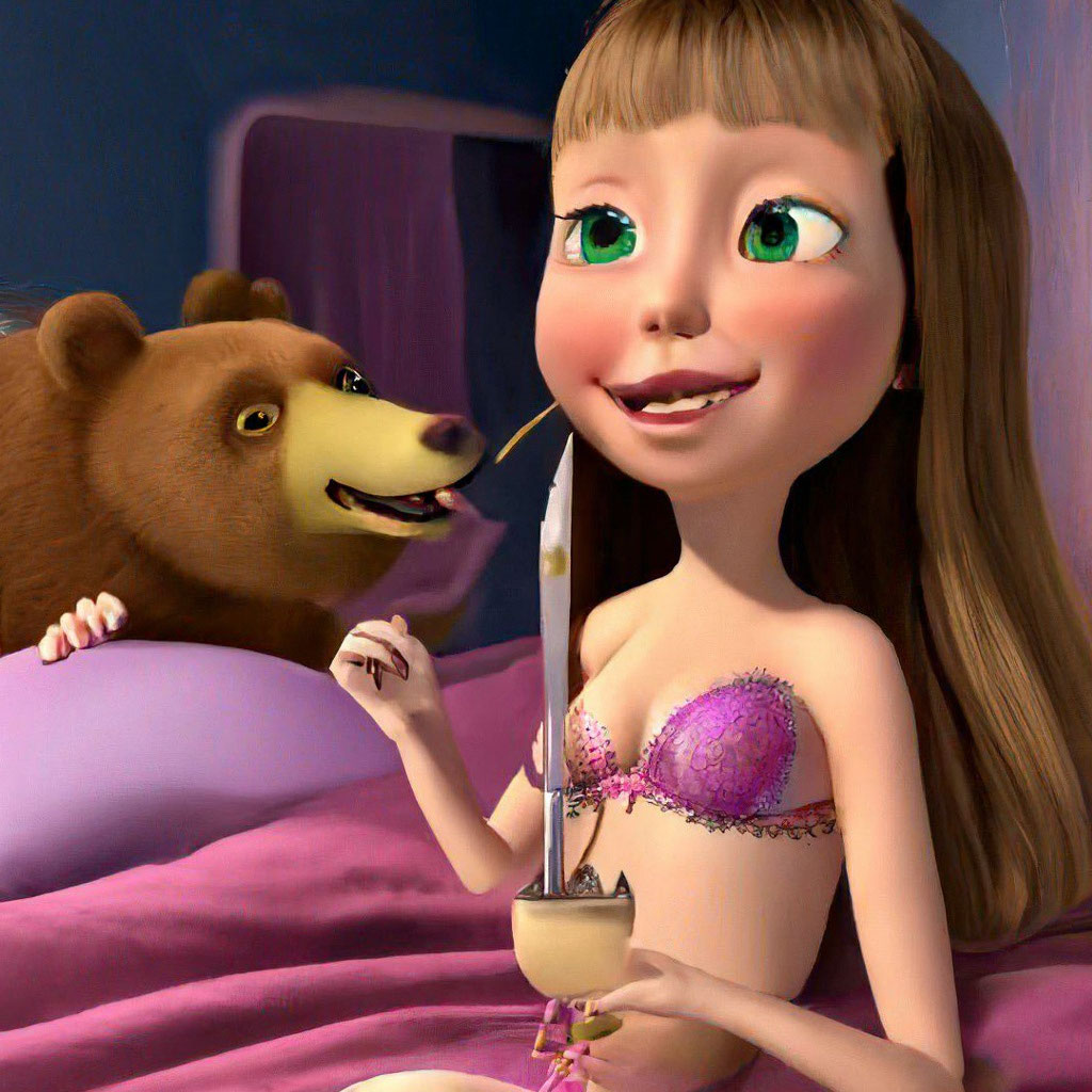 Masha and the bear r34