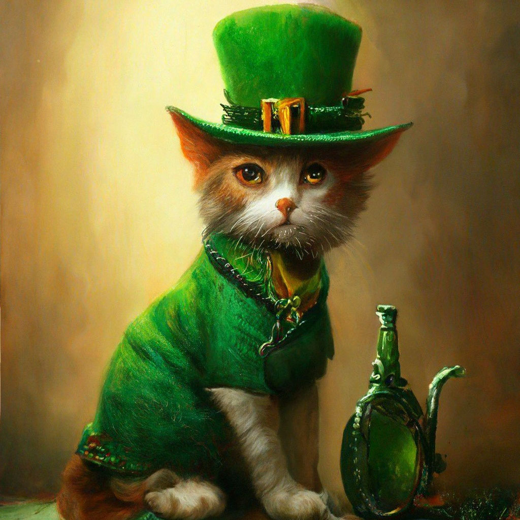 Ирландский лепреконовый кот» — создано в Шедевруме