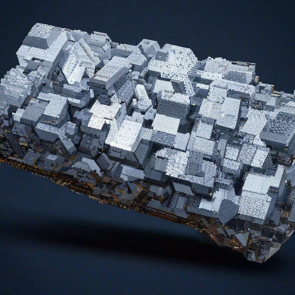 Minecraft Diamante Minerale Pixel Art