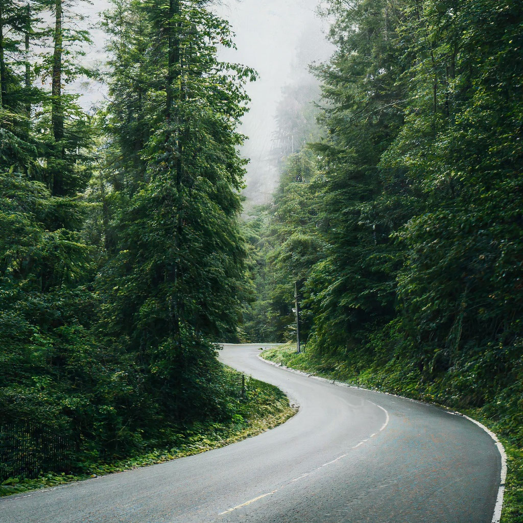 Camino En El Bosque Hermoso