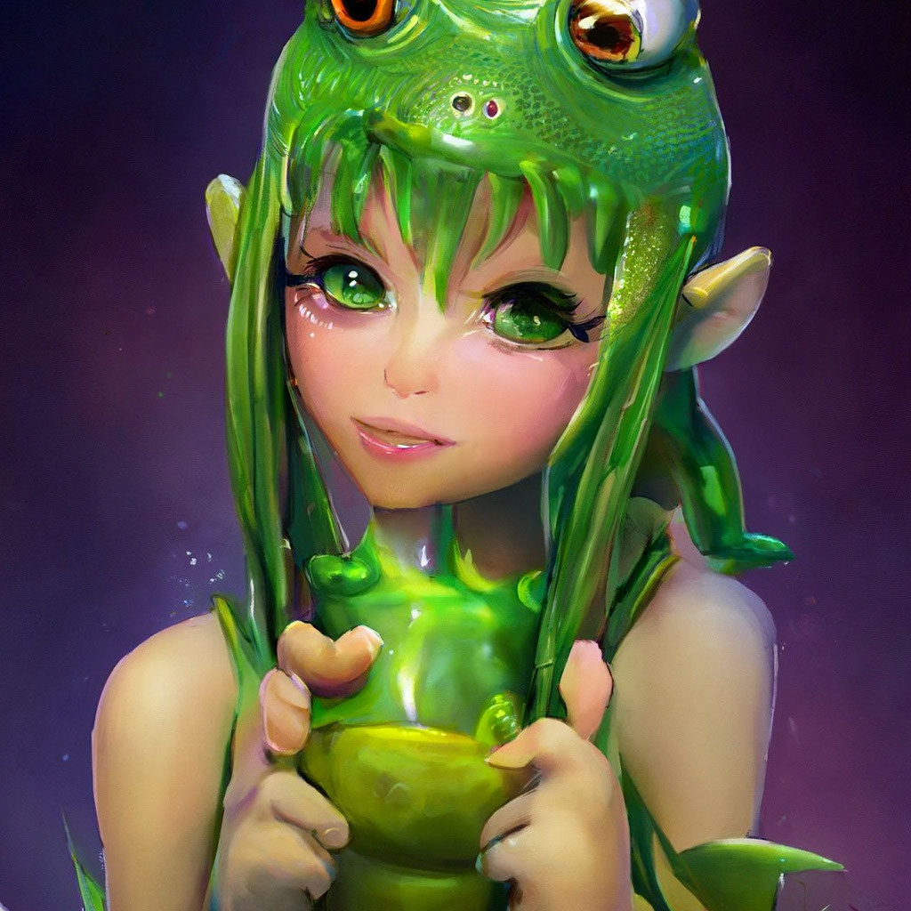 Frog girl