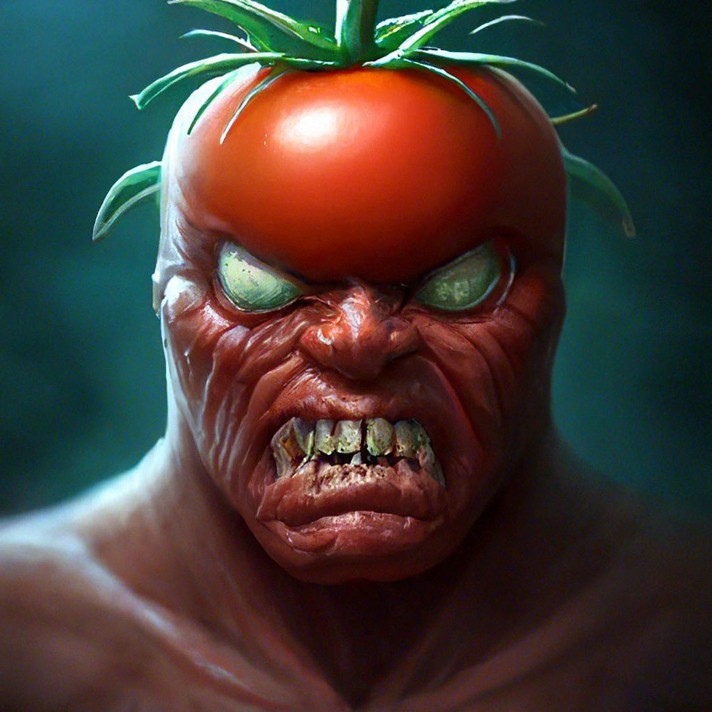the tomato man is evil.