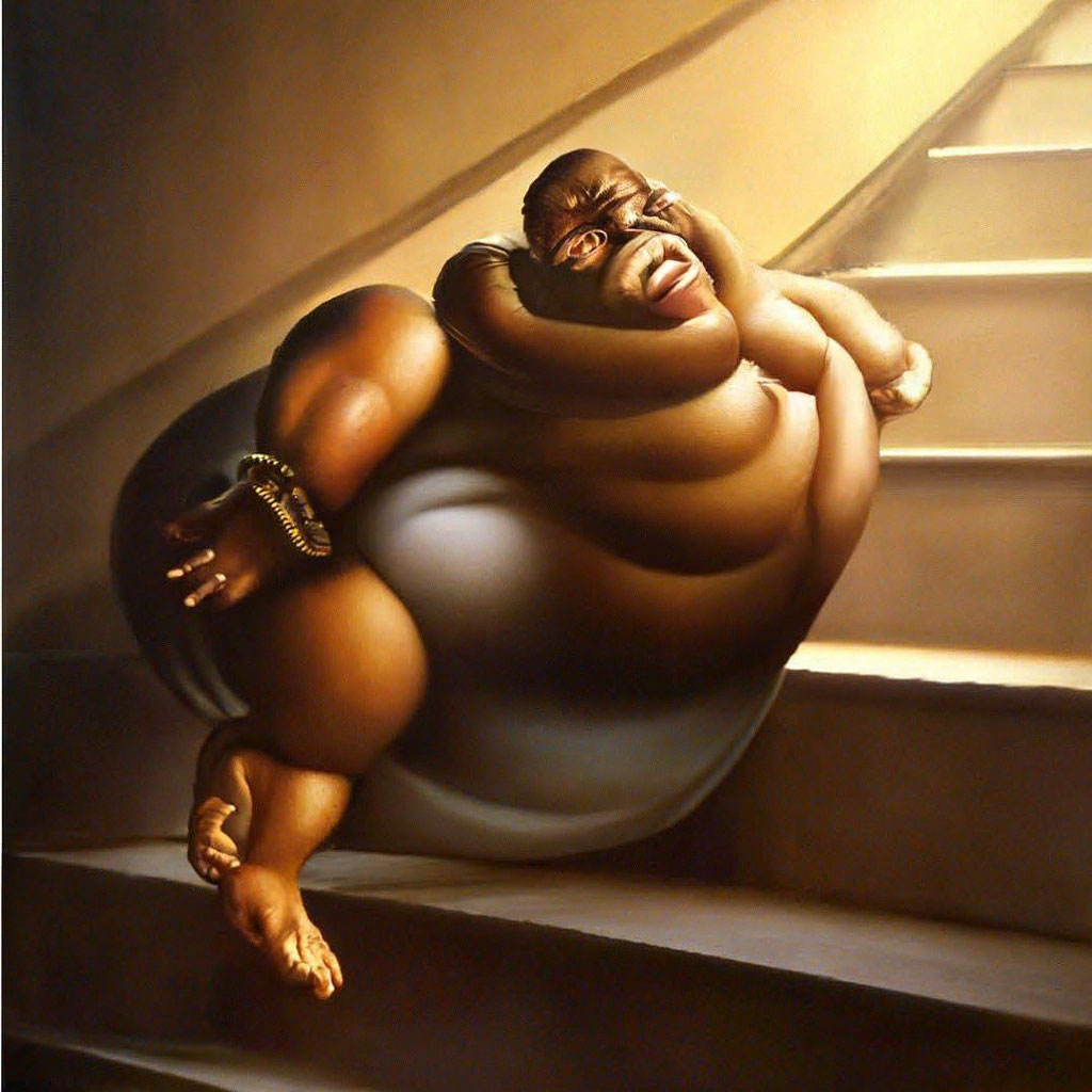 Fat People Falling Down Stairs