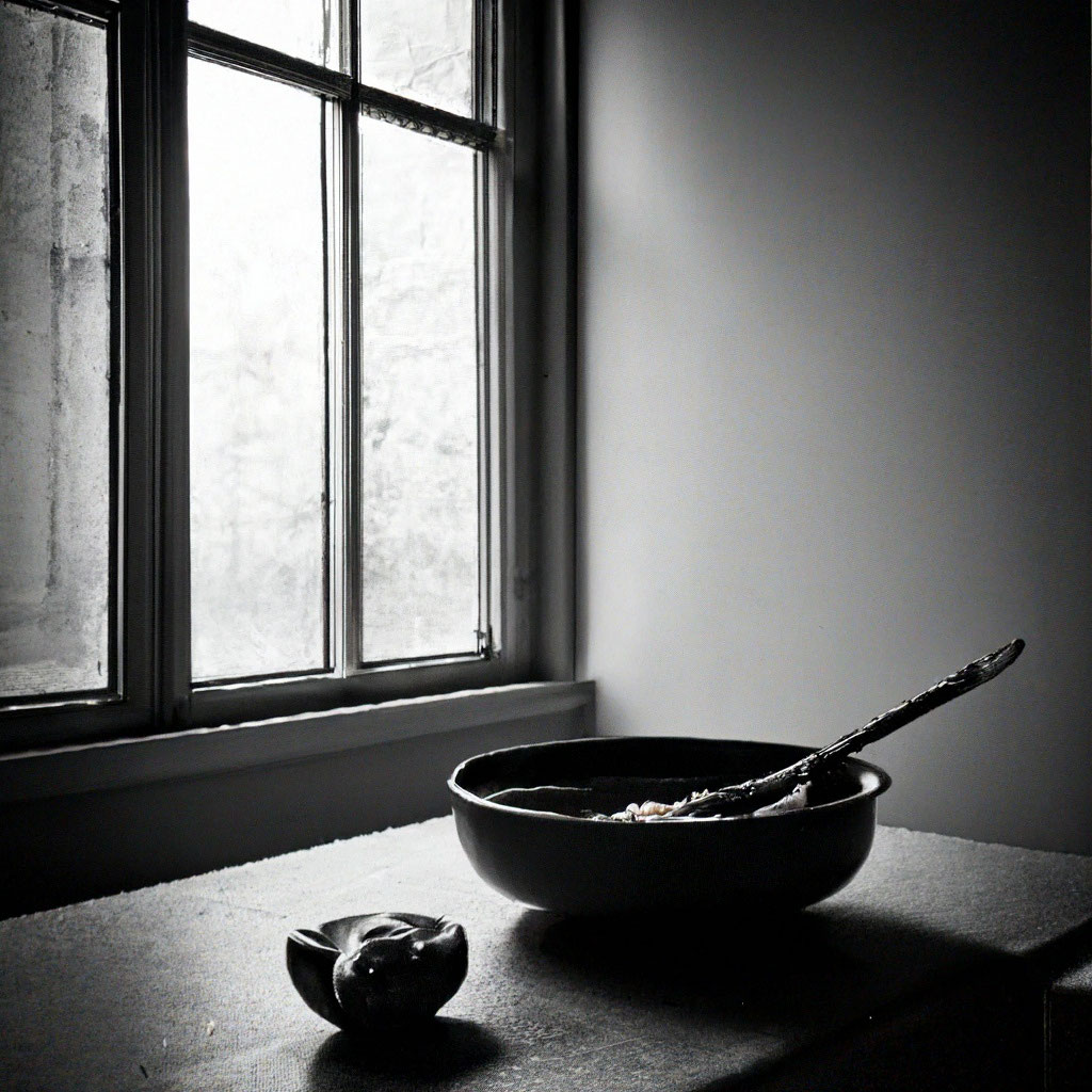 Суп в пустой комнате...» — создано в Шедевруме