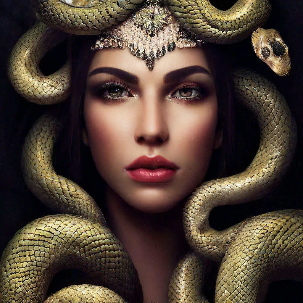 "The snake queen" - image created in Shedevrum