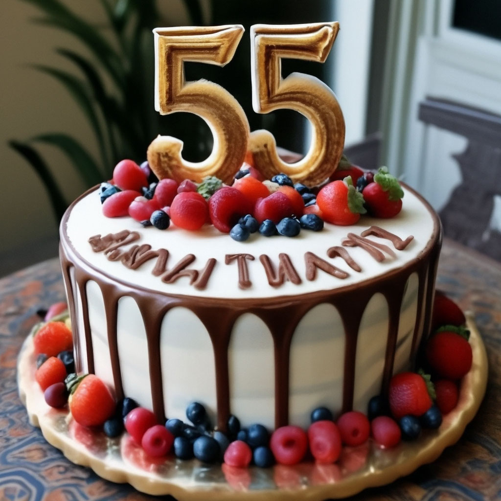 Торты на 55 лет