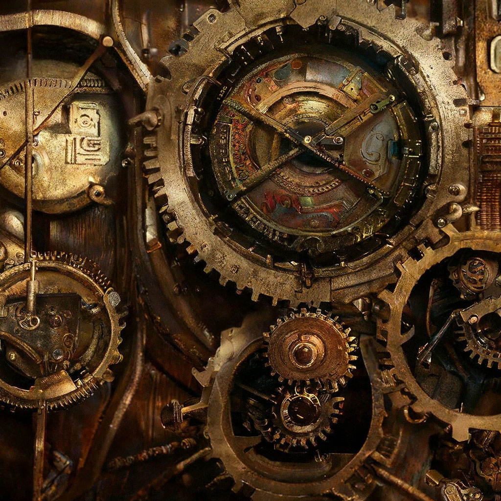 Мой -Steampunk- в скрапбукинге... первый опыт, первые работы: блокнот, миник и открытка...