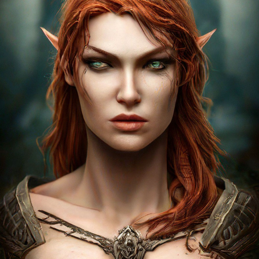 «Скайрим девушка большой открытый бюст…» — создано в Шедевруме