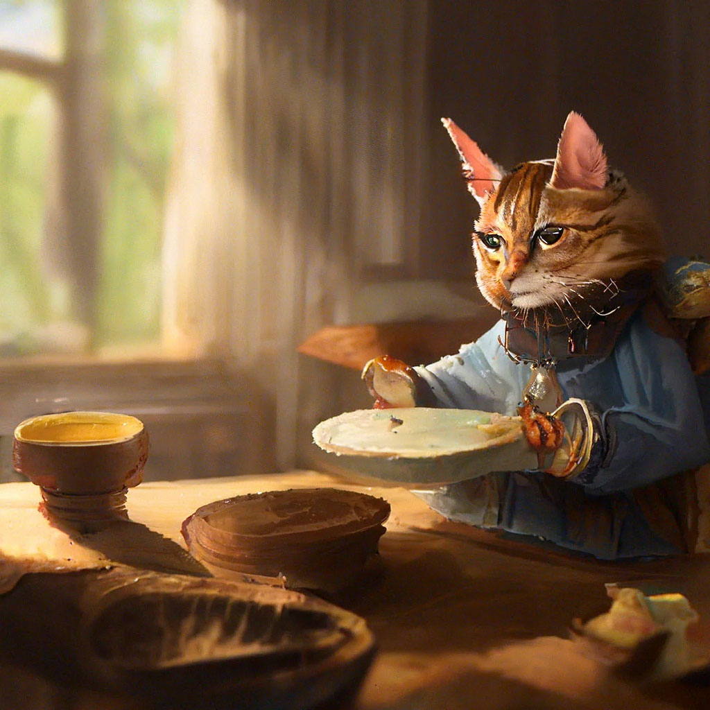 «Кот-хлеб» — создано в Шедевруме