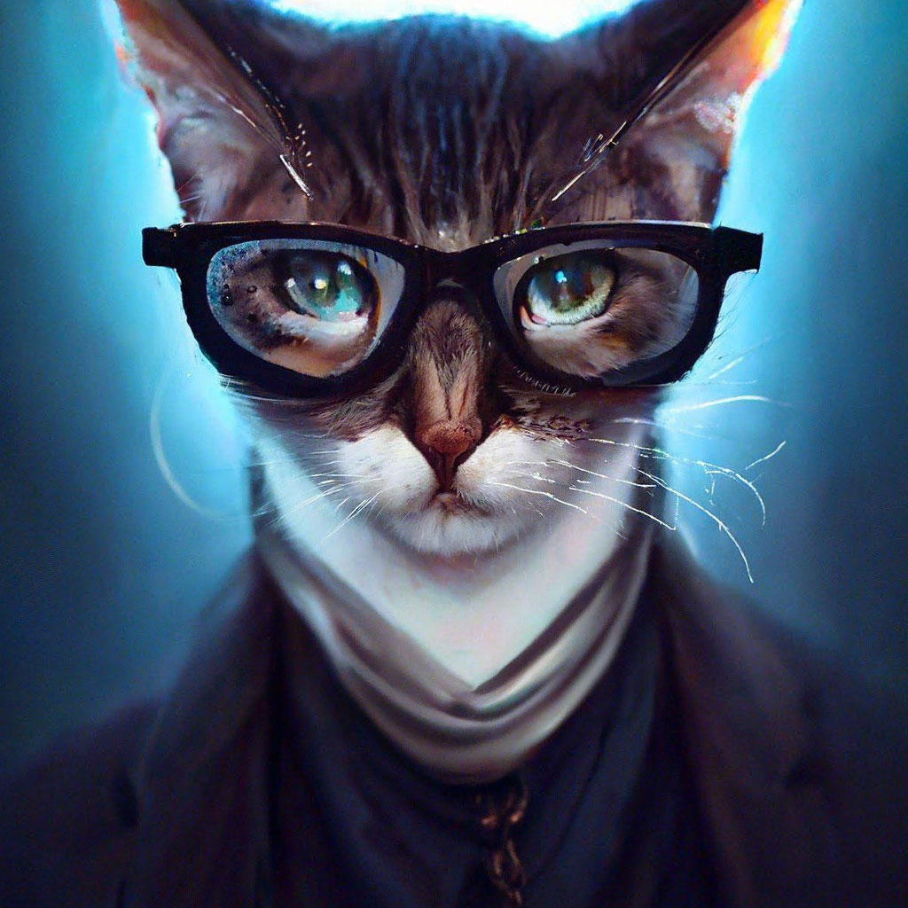 Очки кота» — создано в Шедевруме