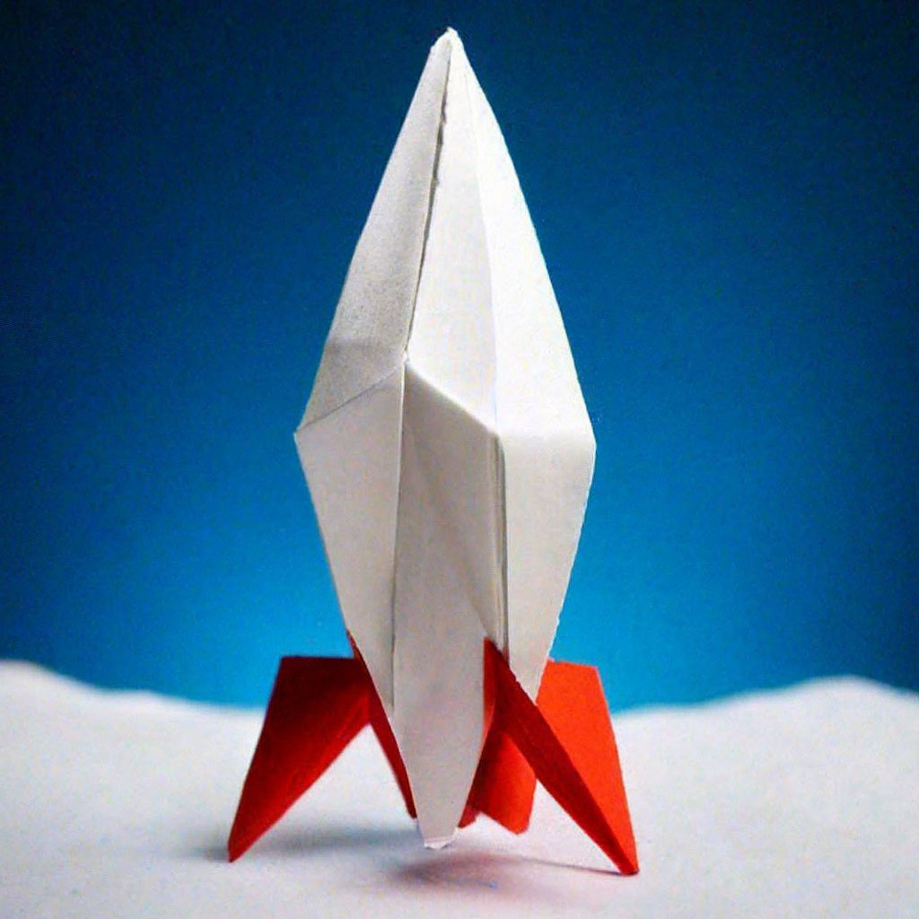 Как сделать за 3 минуты ракету из бумаги | Rocket paper origami