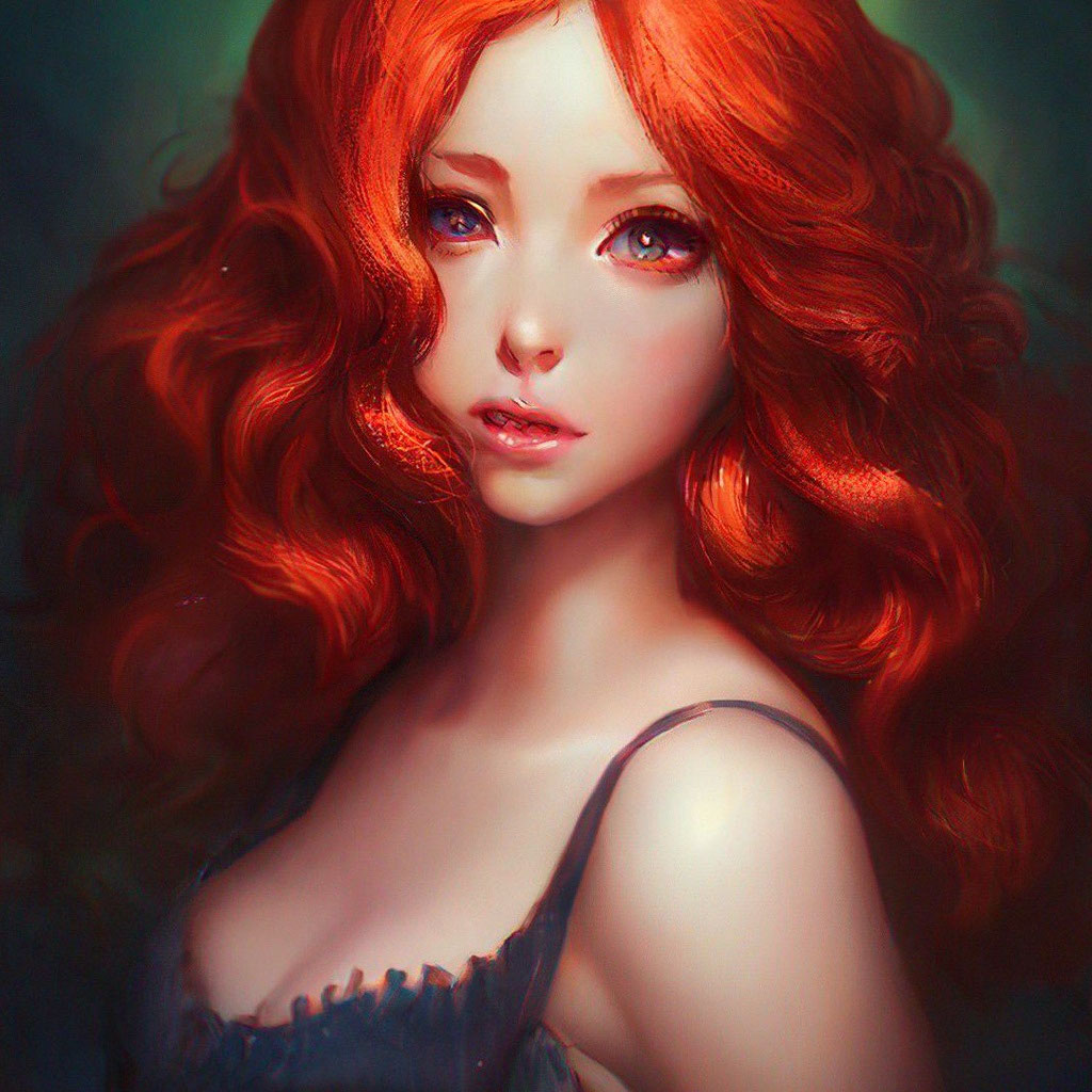 Рыжий цвет волос девушки - 72 photo