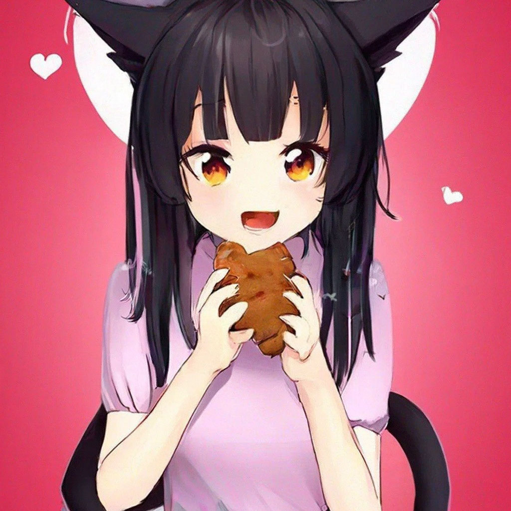 «Аниме тяночка c ушками кота в …» — создано в Шедевруме