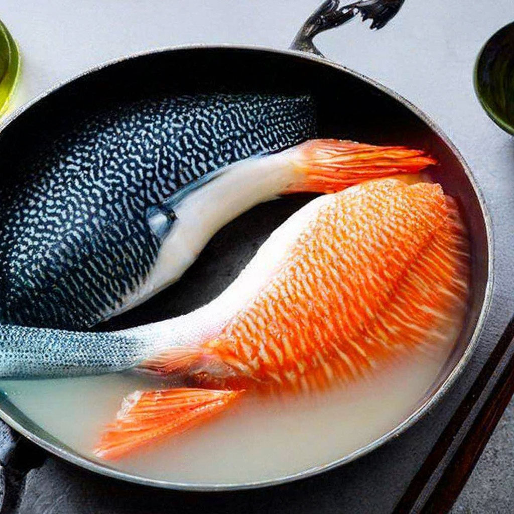 Фаршированная рыбка инь-янь - пошаговый рецепт с фото