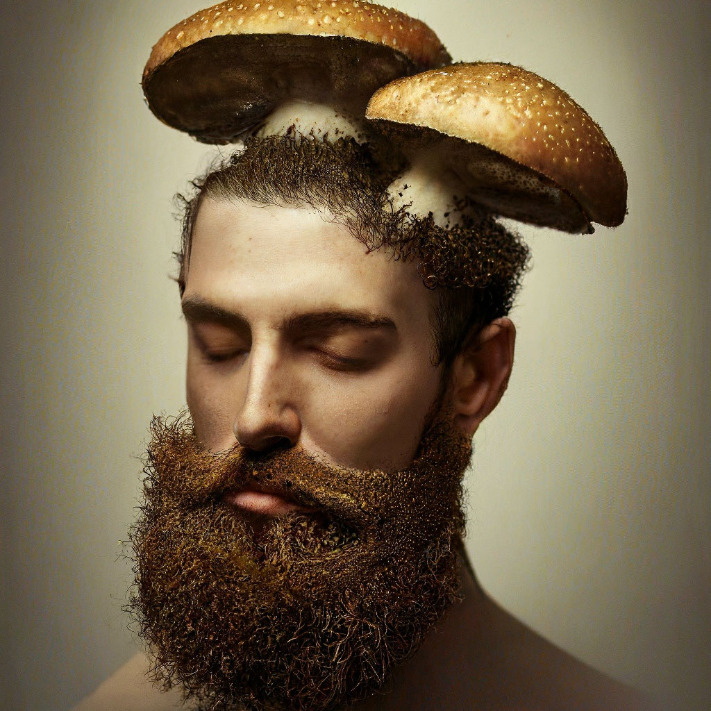 "A guy with a mushroom hairstyle (a ." - image created in Shedevrum