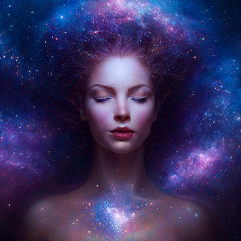 «Галактика в виде красивой женщины , …» — создано в Шедевруме