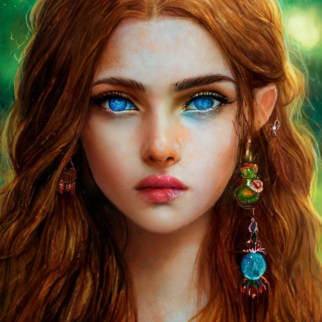 Красивая девочка цыганка яркие голубо…» — создано в Шедевруме