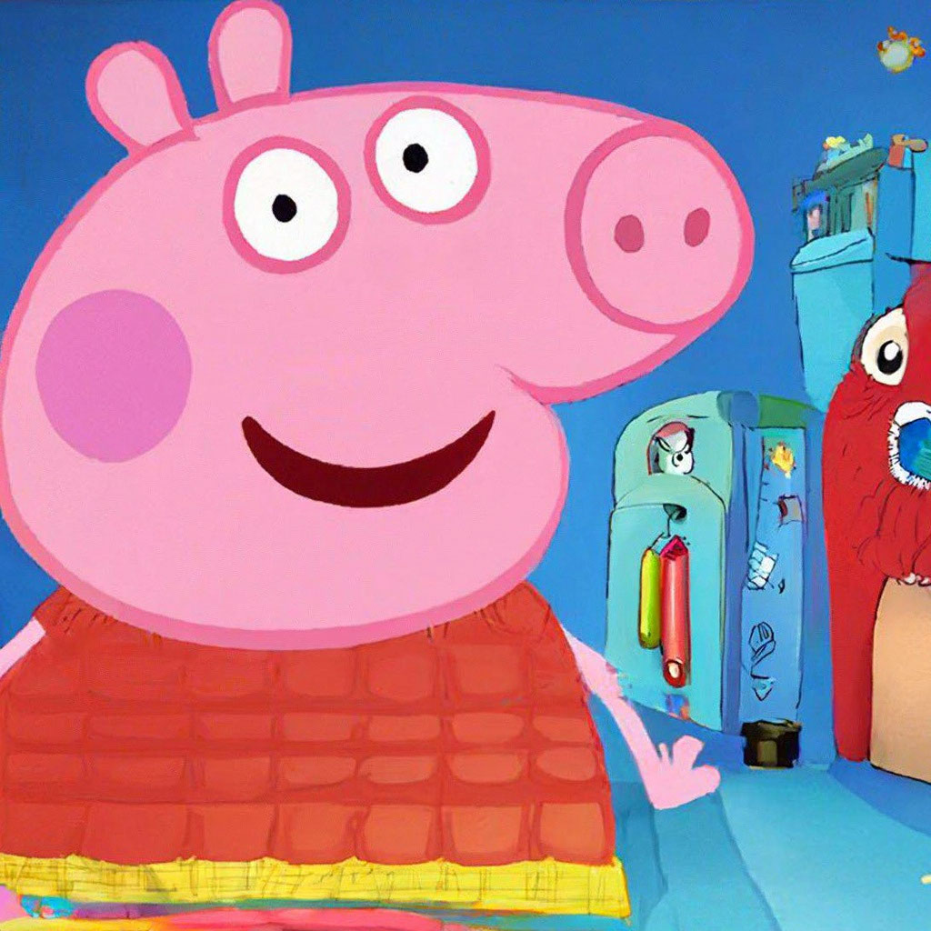 «Свинка Пепа» — картинка создана в Шедевруме