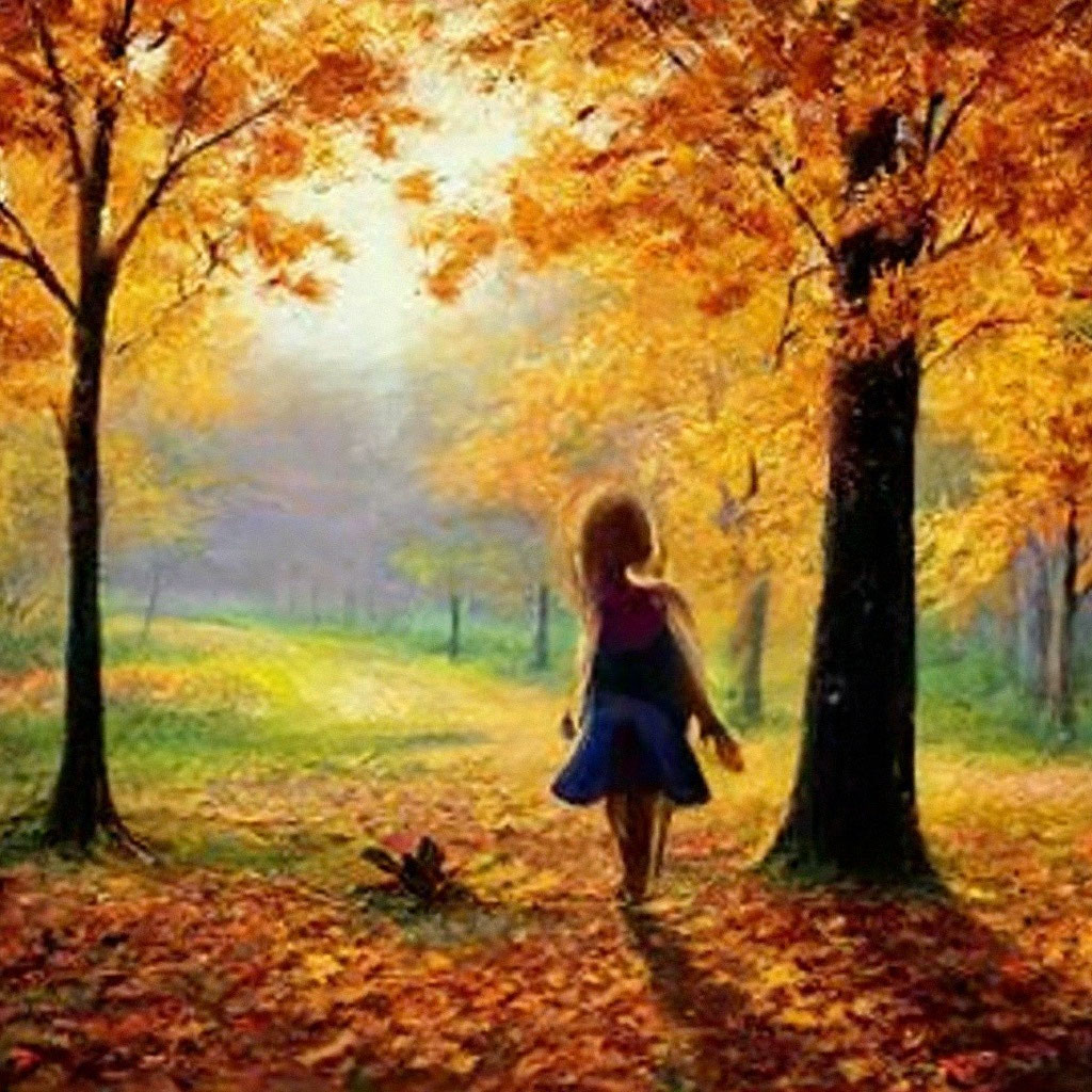 Девушка гуляет в парке. Симпатичная женщина с цветами