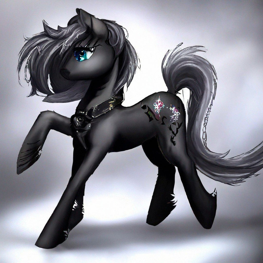 Black little sale pony