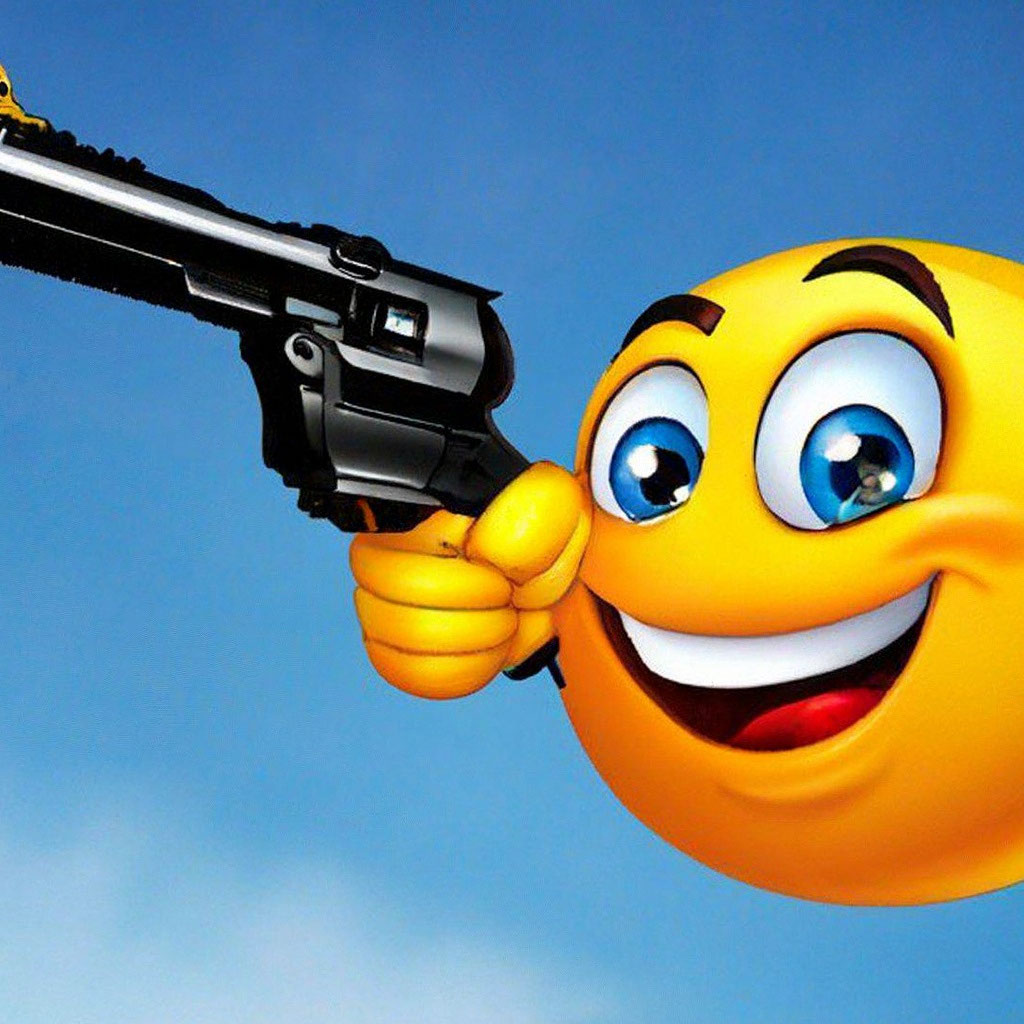 その他 SMILEY GETS A GUN Smiley Gun Vinyl Sticker Decal | eBay