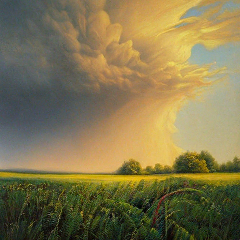 «Люблю грозу в начале мая, красивая…» — создано в Шедевруме