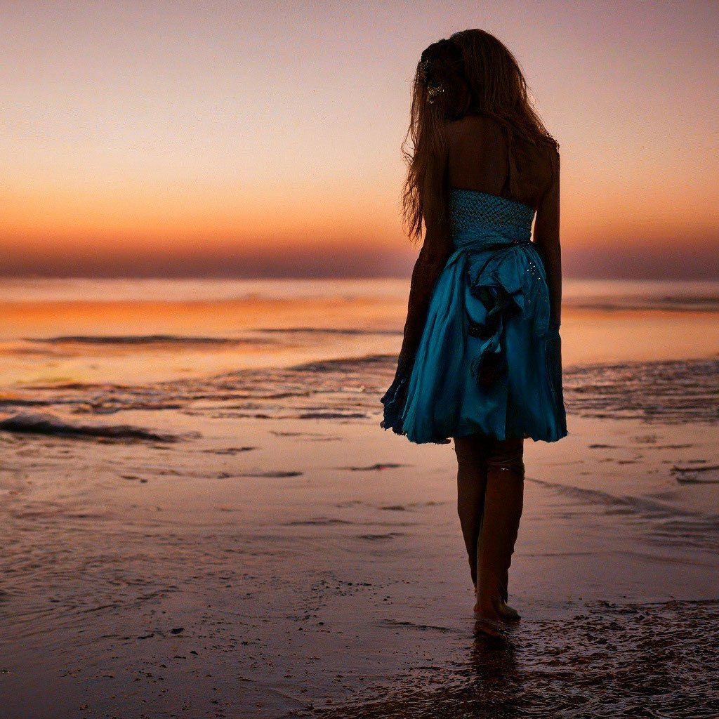 Красивая девушка на берегу моря во…» — создано в Шедевруме