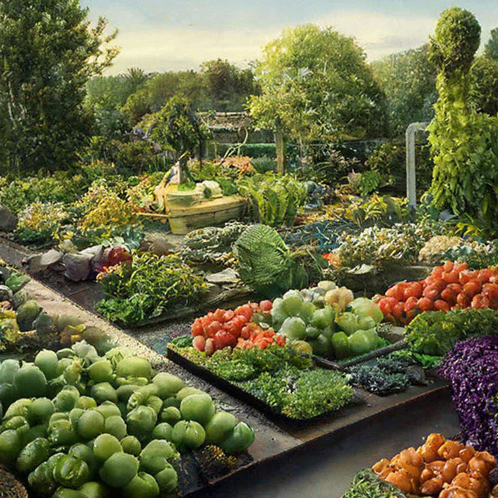 Futuristic Vegetable Garden
