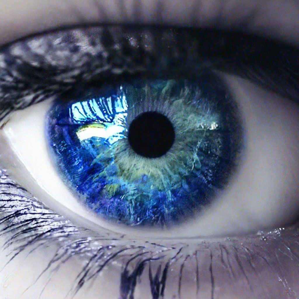 Голубой глаз, HD, cgi, хорошее …» — создано в Шедевруме