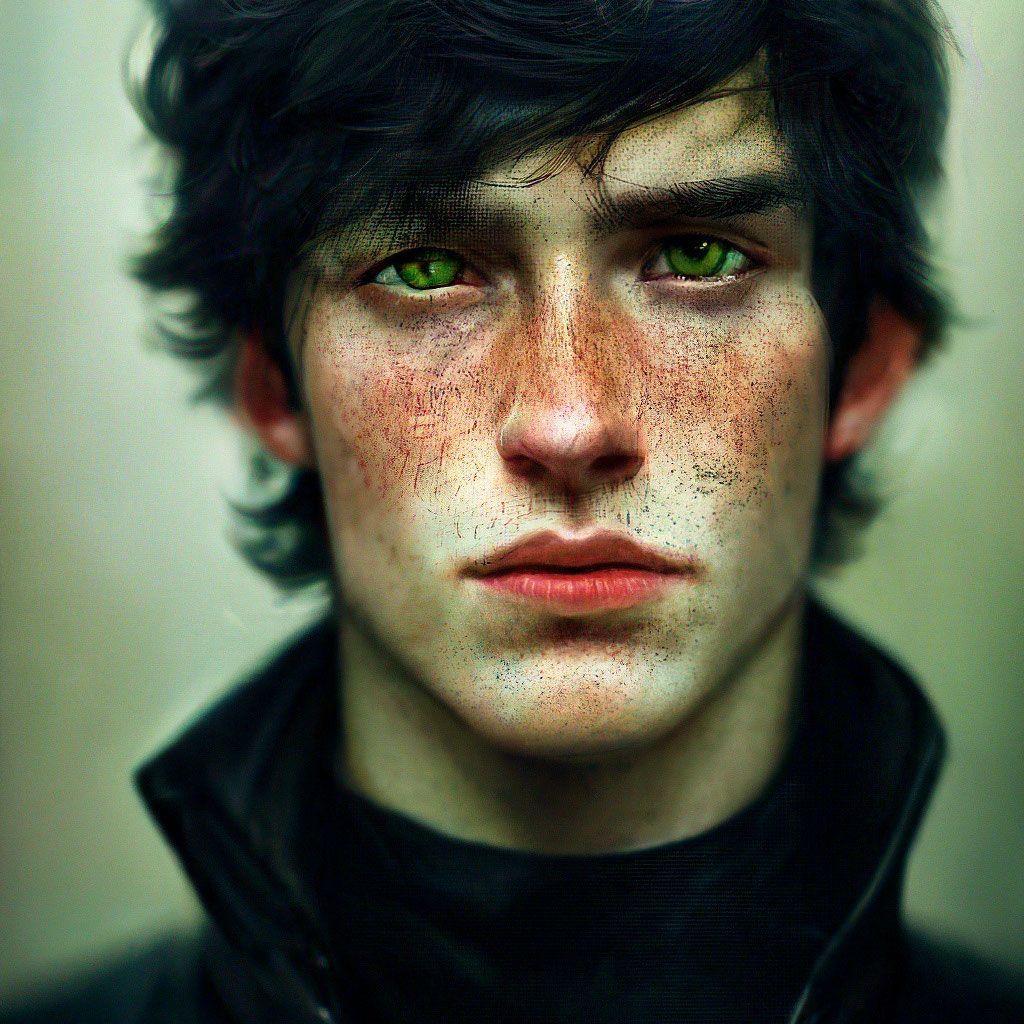 Black Hair Green Eyes Man Black People With Green Eyes