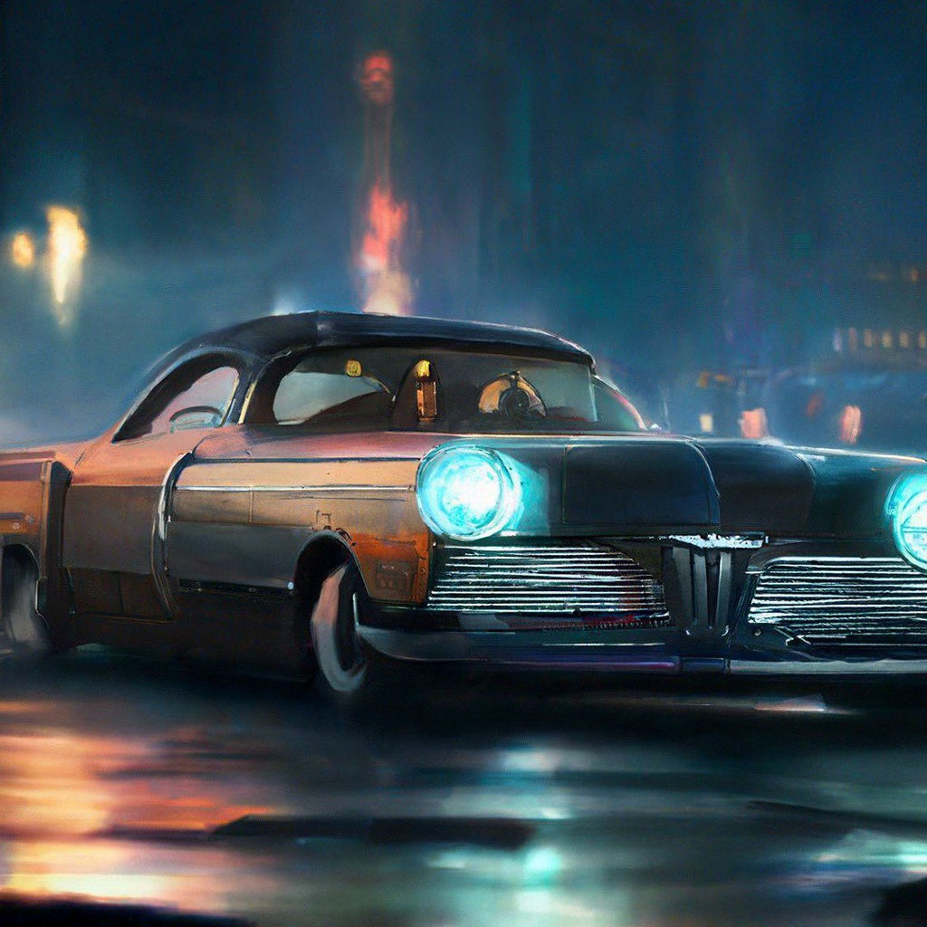 «Автомобиль Паккард в стиле стимпанк …» — создано в Шедевруме