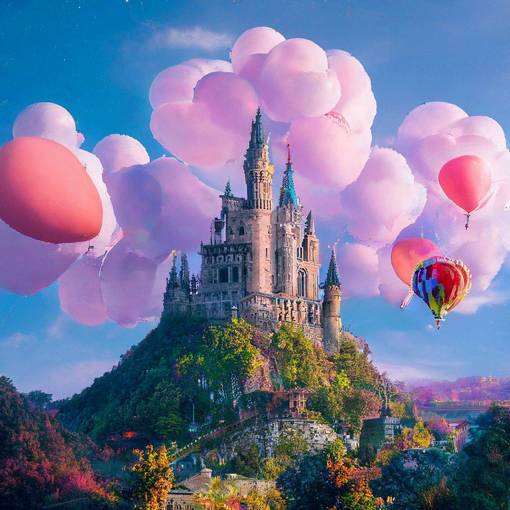 «Красивый средневековый замок в …» — создано в Шедевруме