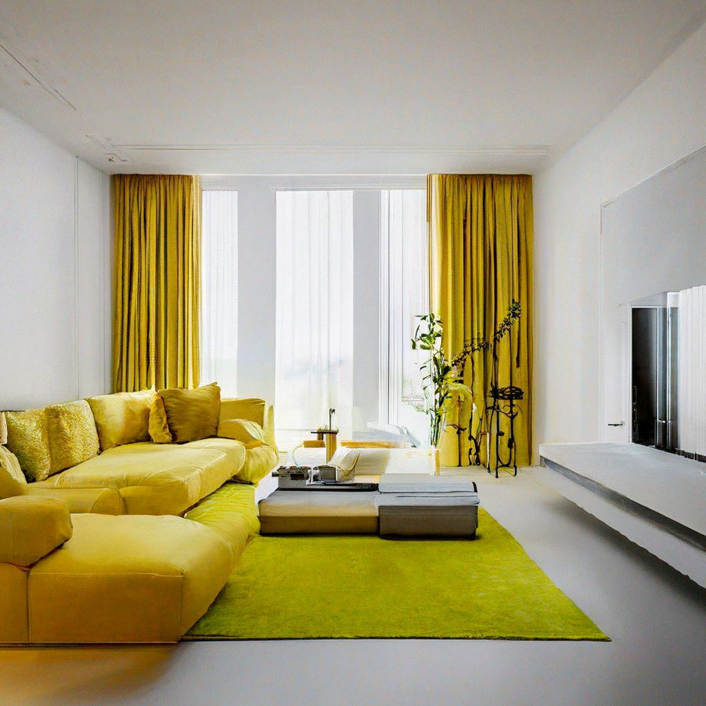 Желтый диван в интерьере – Статьи Anderssen