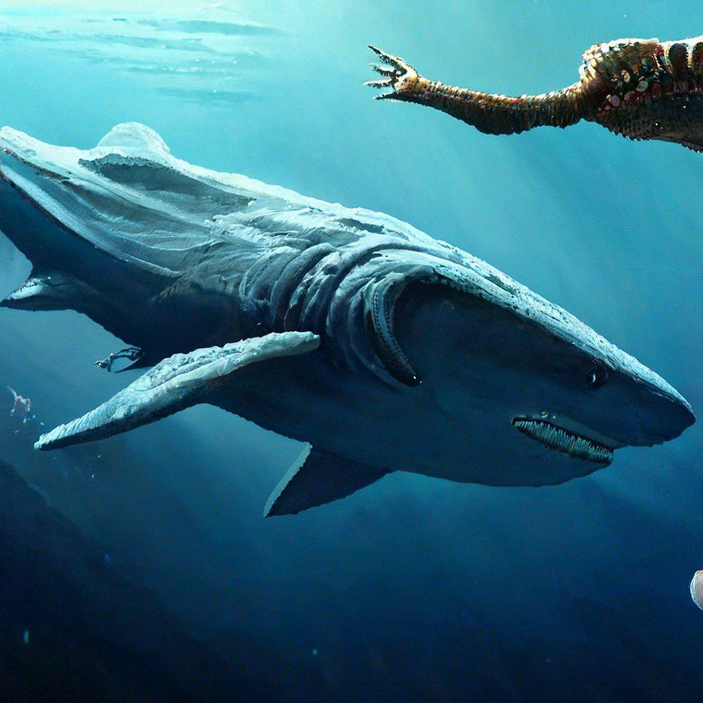 Гигантская акула • Анастасия Шешукова • Научная картинка дня на «Элементах» • Ихтиология