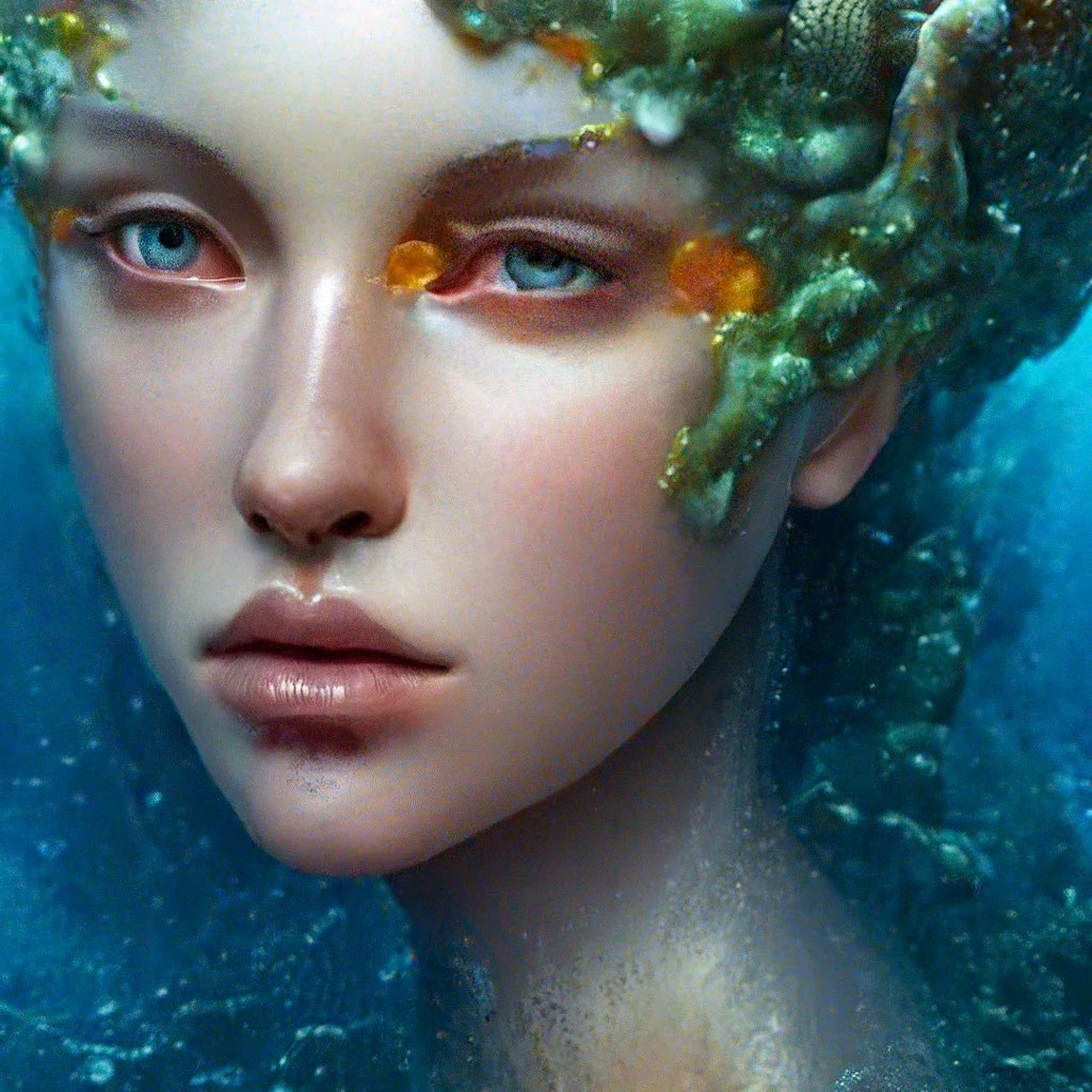 «Прекрасная морская царевна состоящая …» — создано в Шедевруме