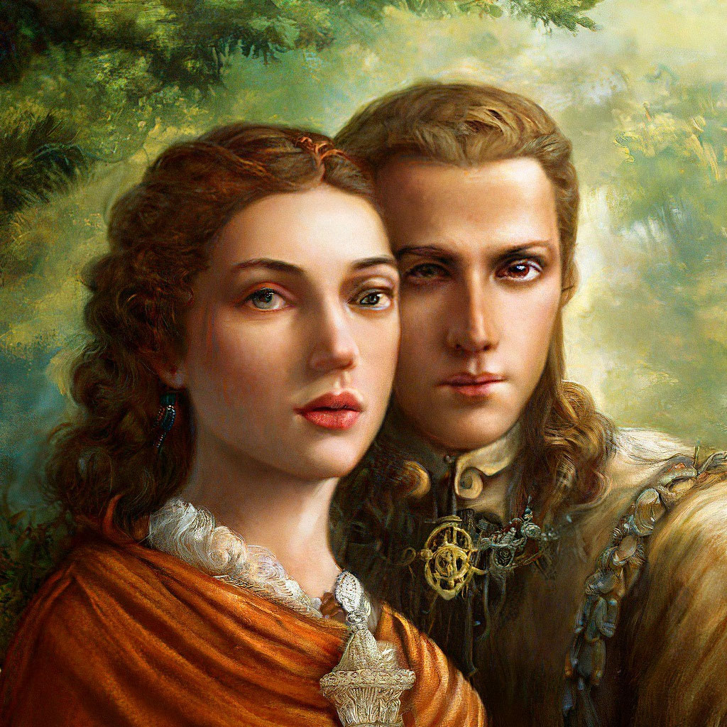 «Девушка и парень в средневековье 8k…» — создано в Шедевруме