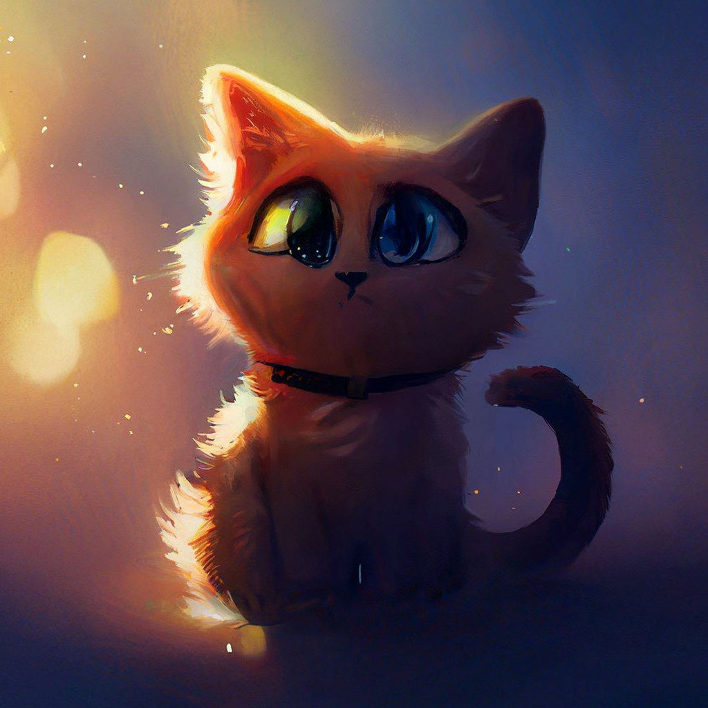 Милые мультяшные котики