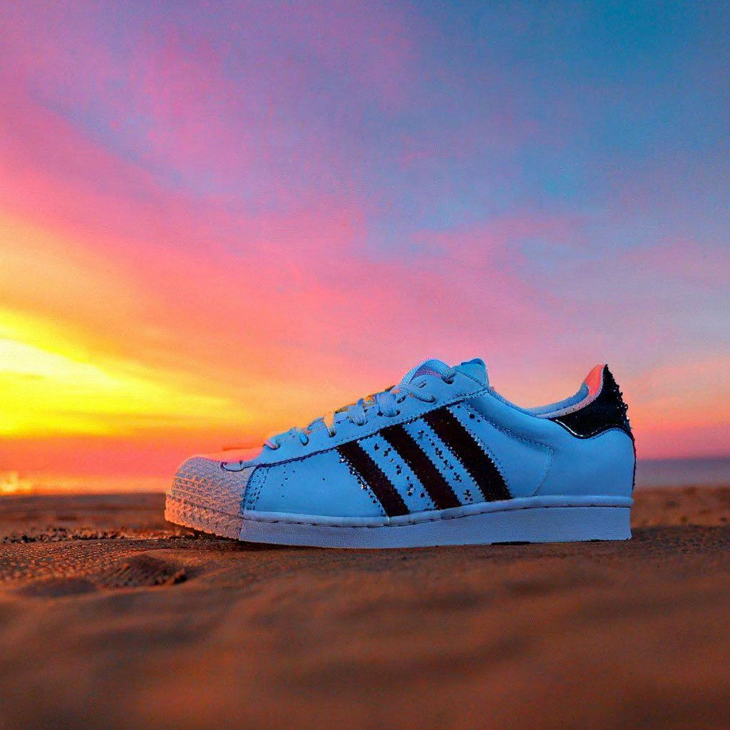 adidas gazelle silver green womens Adidas Superstar EL I Toddlers' Shoes Footwear White-Night Sky-Footwea main image 1