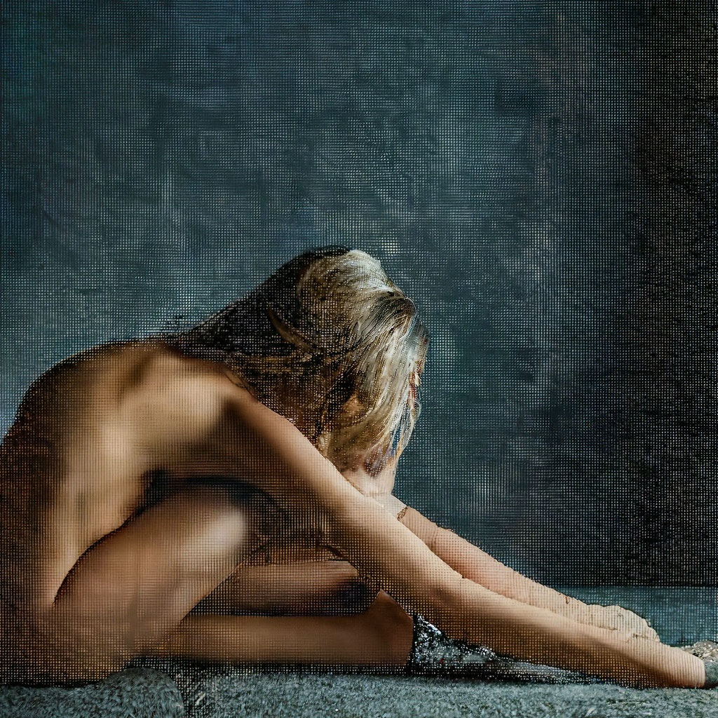 Девушка голая, приглушенное освещение…» — создано в Шедевруме