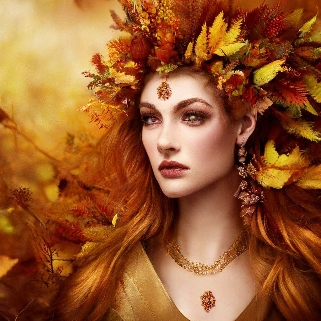 "Queen of Autumn" - image created in Shedevrum