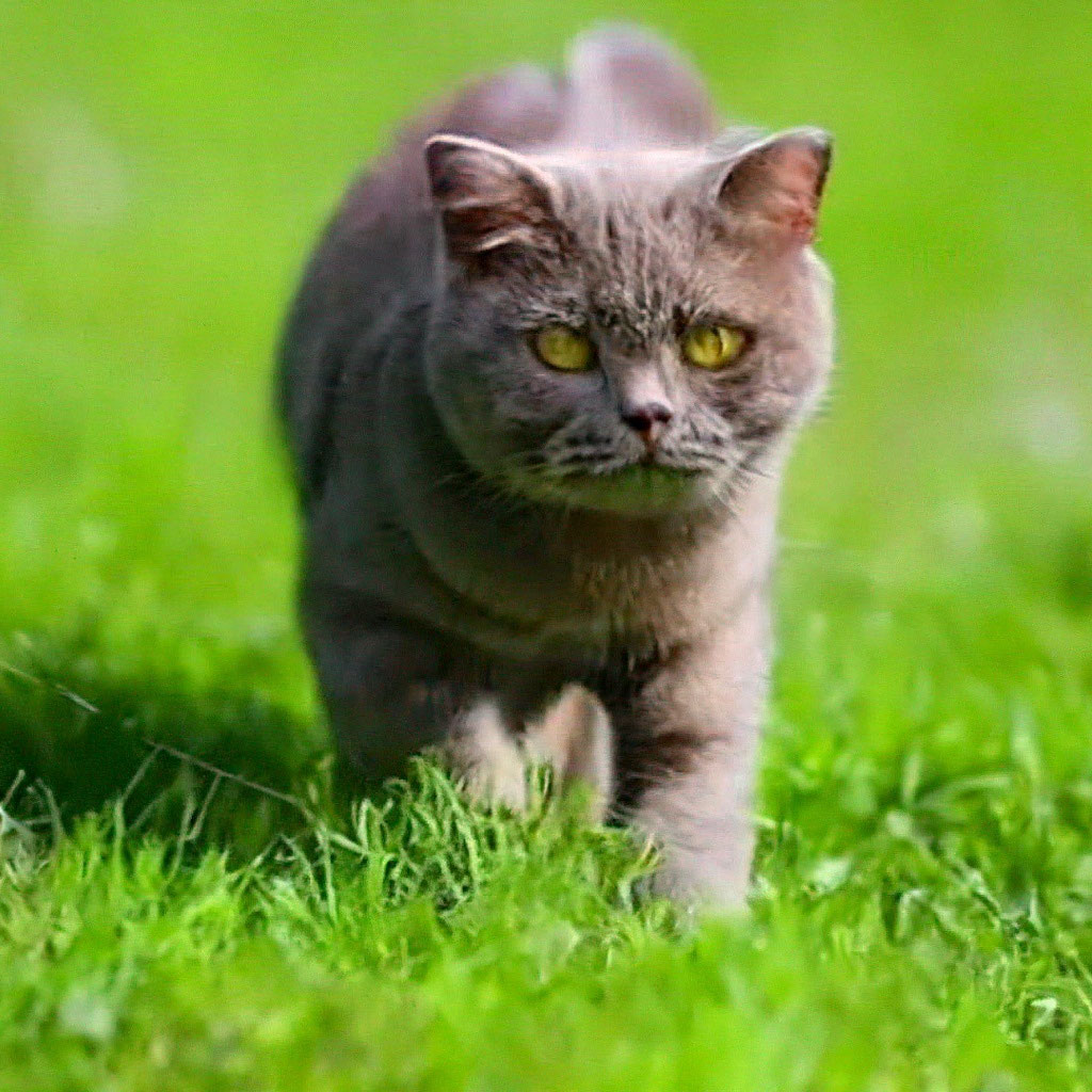 Коричневый, Шотландский кот, бегает …» — создано в Шедевруме