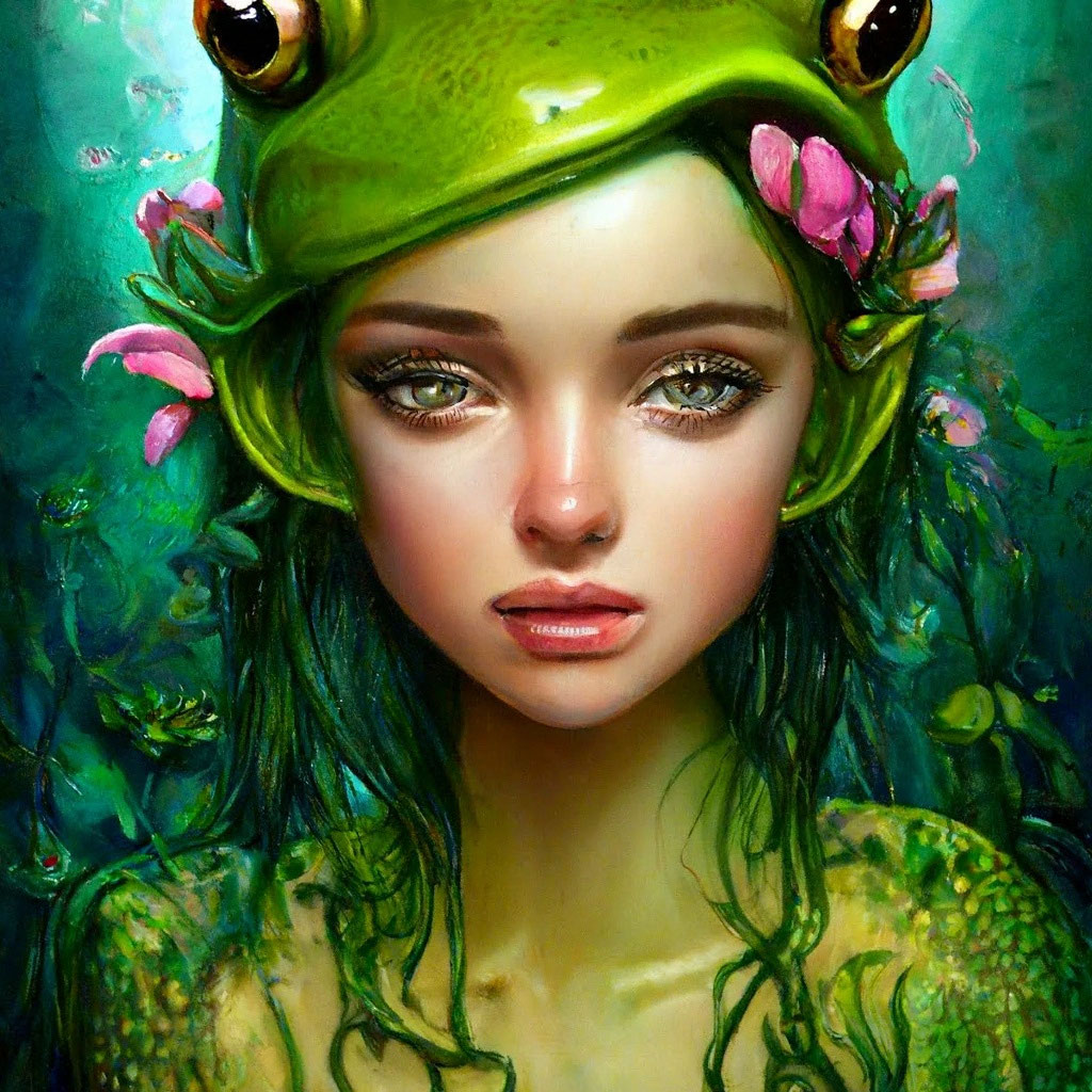 Frog girl