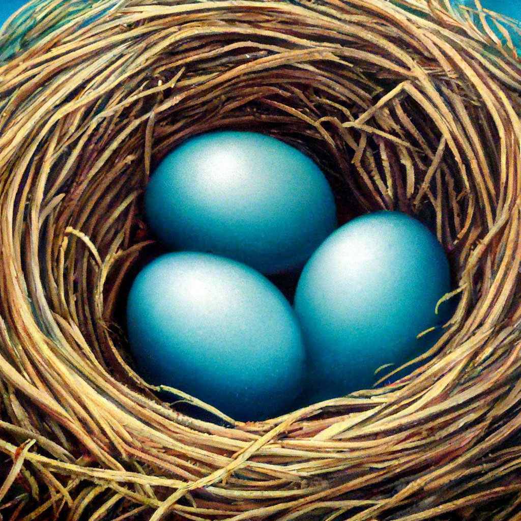 Голубые яйца дрозда» — создано в Шедевруме